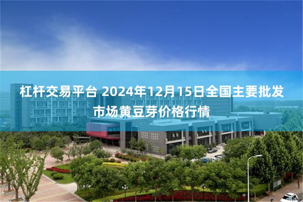 杠杆交易平台 2024年12月15日全国主要批发市场黄豆芽价格行情